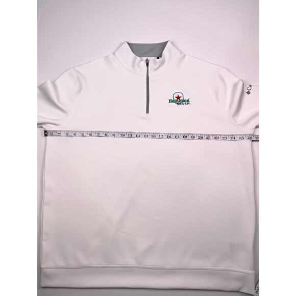 Columbia Golf x Heineken Silver Quarter Zip Pullover XL NWOT - Picture 6 of 9